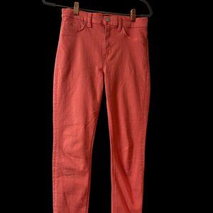 Hudson Jeans Women's Vibrant Coral Skinny Jeans